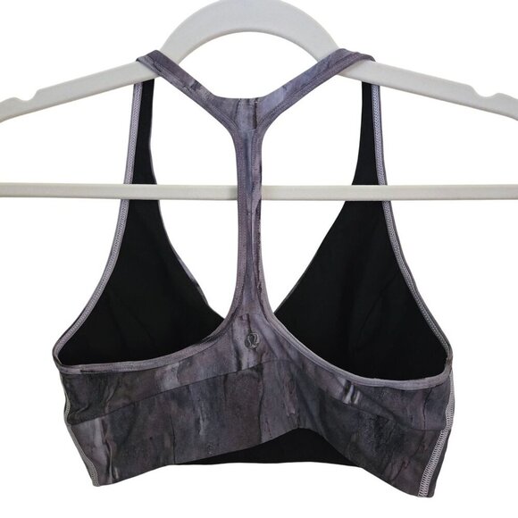Lululemon Retreat Bra Mini Hazy Horizon Storm Bark Berry/Black Reversible Size 8 - Picture 3 of 9